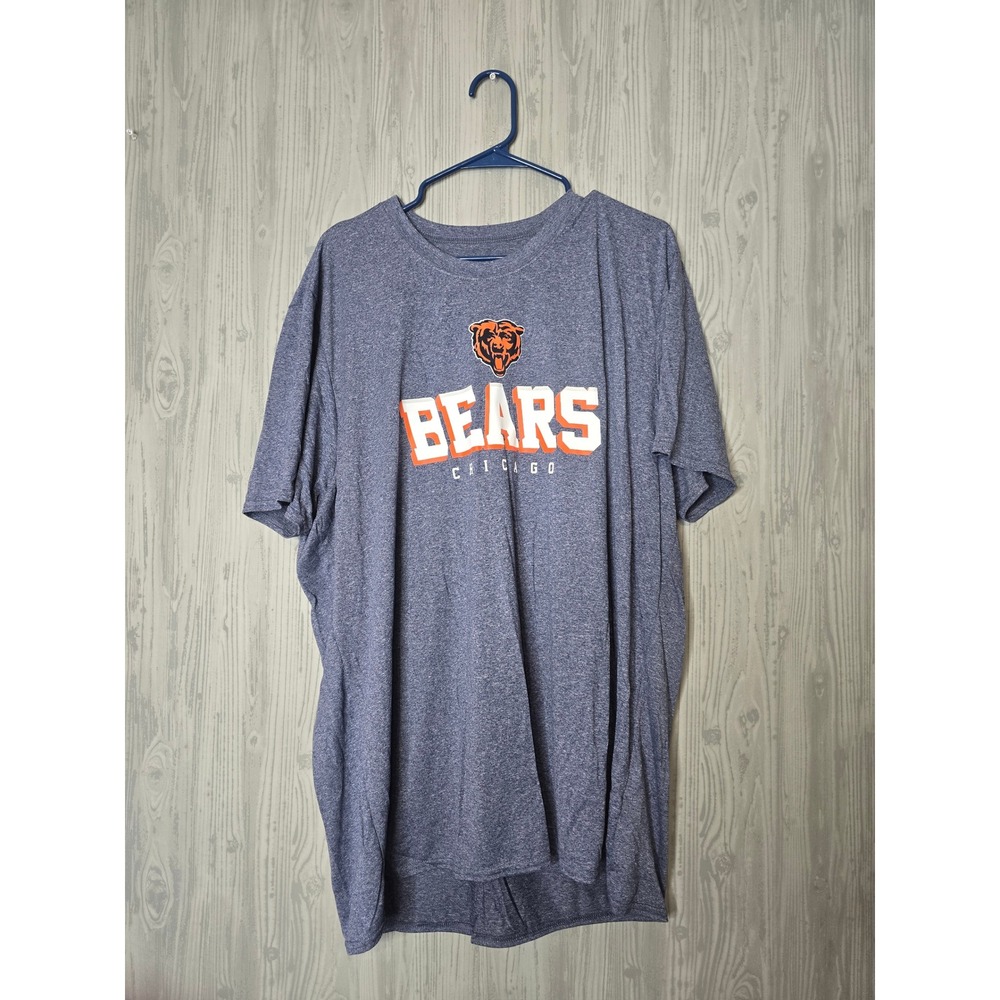 Chicago Bears T Shirt Mens 2XL Blue NFL Team Apparel Graphic Football Tee NWOT